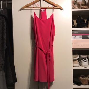 Pink Naked Zebra racerback slip dress